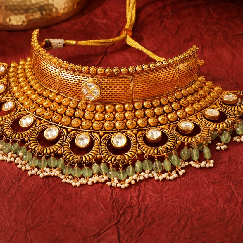 bridal wedding gold necklace designs